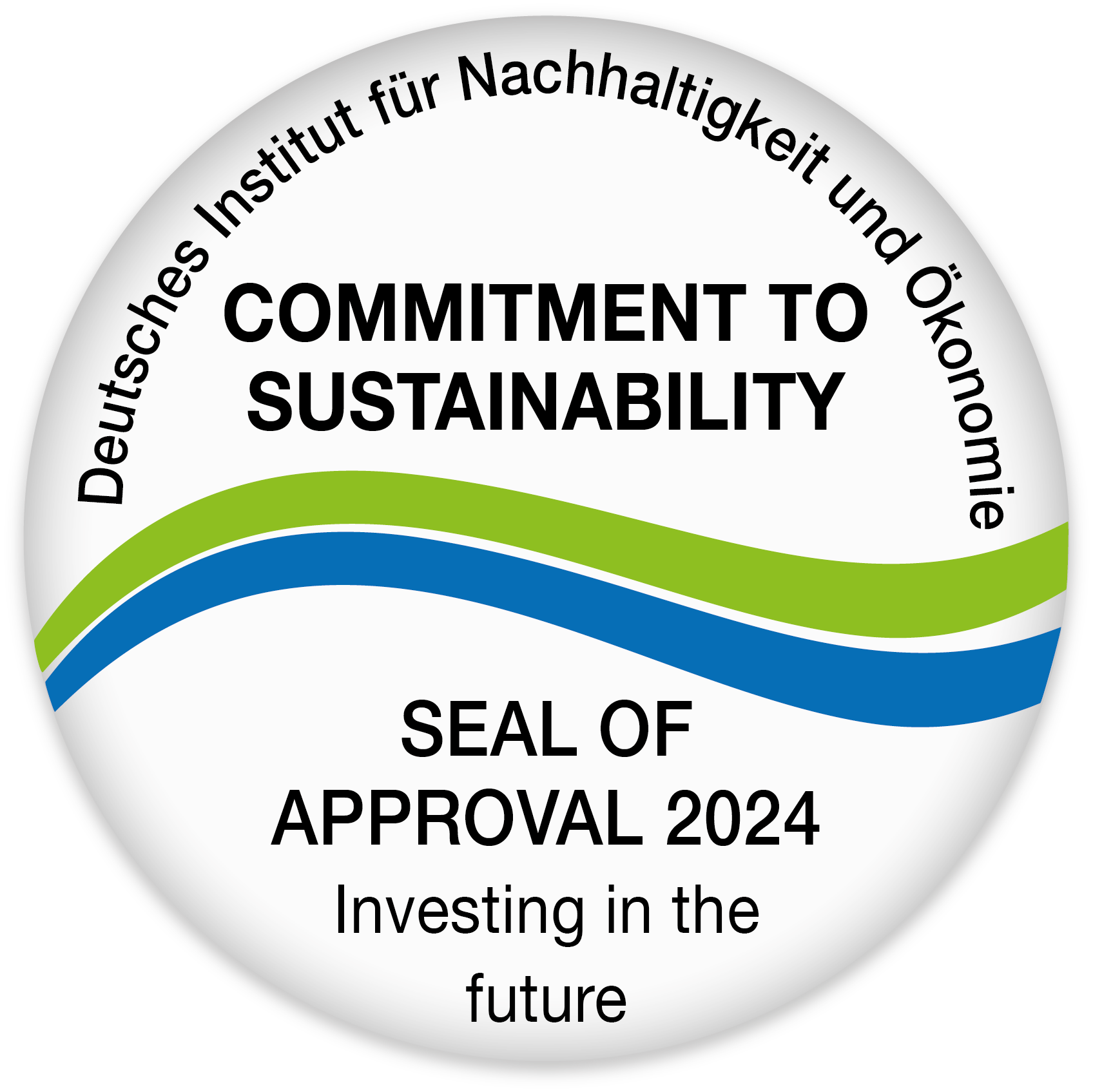 Commitment to sustainability seal